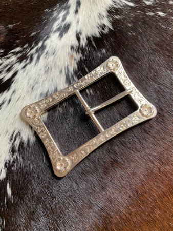 Shiny Silver Belt Buckle Single 1.5