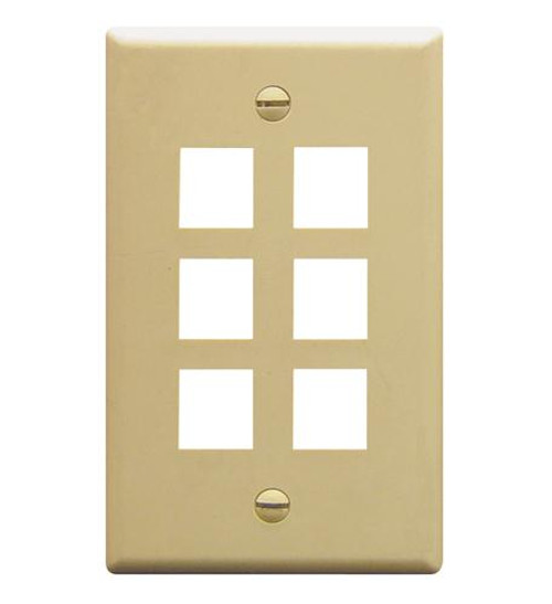 ICC IC107F06IV - 6Port Face Ivory