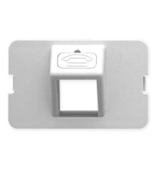 ICC BEZEL- ELITE- ANGLED- 1-PORT- WHITE