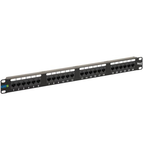 ICC PATCH PANEL- CAT 6- 24-PORT- 1 RMS