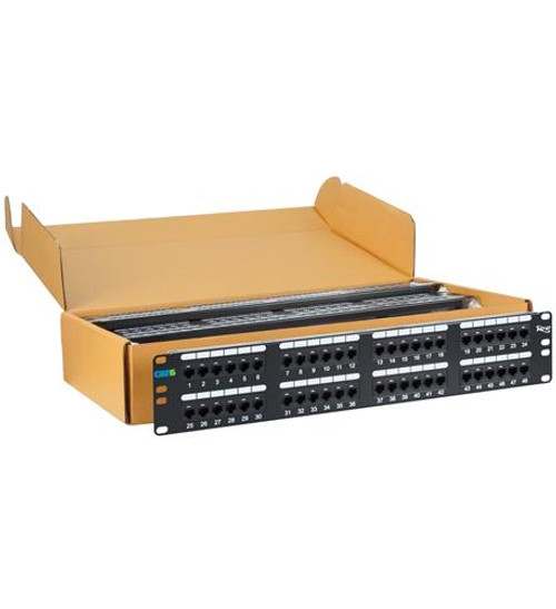 ICC PATCH PANEL- CAT 6- 48-PORT- 2 RMS- 6 PK