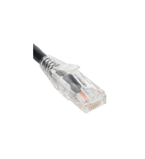 ICC PATCH CORD CAT5e CLEAR BOOT 25' BLACK