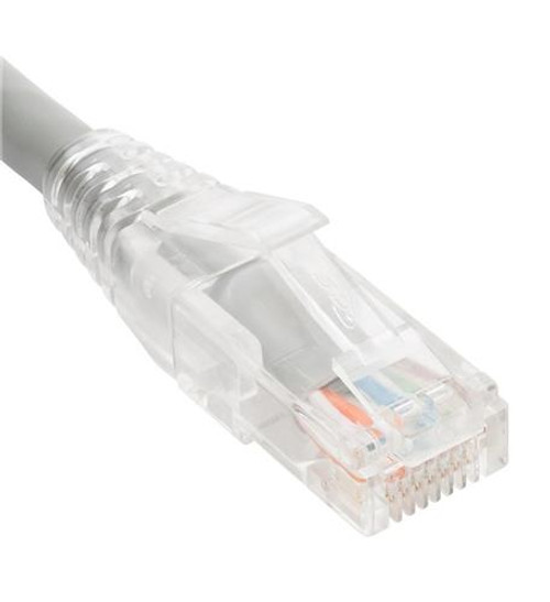 ICC PATCH CORD CAT6 CLEAR BOOT 5' GRAY
