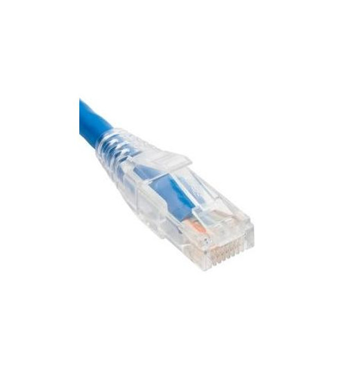 ICC PATCH CORD CAT6 CLEAR BOOT 7' BLUE