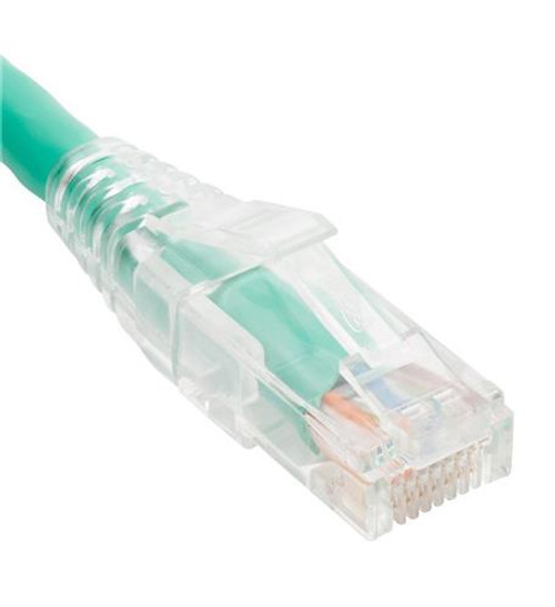 ICC PATCH CORD CAT6 CLEAR BOOT 14' GREEN