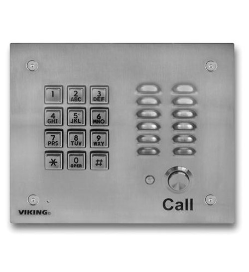 Viking Electronics Handsfree Phone w/ Key Pad - Stainless