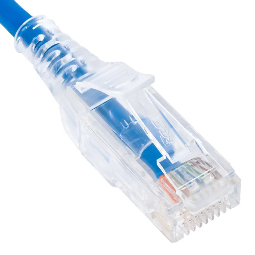 ICC PATCH CORD CAT 6 SLIM CLEAR 25PK 10FT