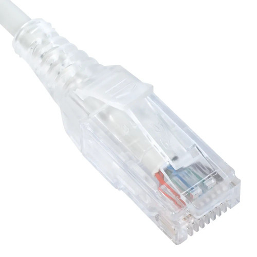 ICC PATCH CORD- CAT 6 SLIM CLEAR SR 10PK 3F