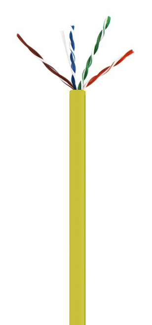 Wavenet CAT6 550MHz NO SPLINE YELLOW
