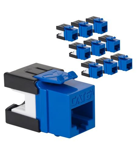 MODULE, CAT6A, HD, 10 PK, BLUE