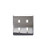 ICC FACEPLATE- STAINLESS STEEL-2-GANG-4-PORT