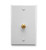 ICC WALL PLATE- F-TYPE- WHITE