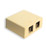 ICC IC107SB2IV - SURFACE BOX 2PT Ivory