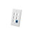 FACEPLATE, FLAT, 1-GANG, 6-PORT, WHITE