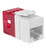 MODULE, CAT 6, HD, 400 PK, No JackEZ, WH