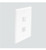 FP02PWH FACEPLATE 2 PORT WHITE