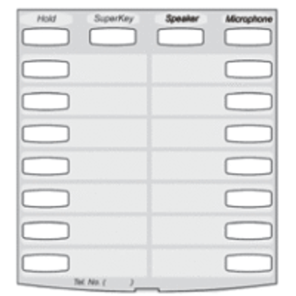 Mitel 4150 Telephone Faceplate Overlay Paper 