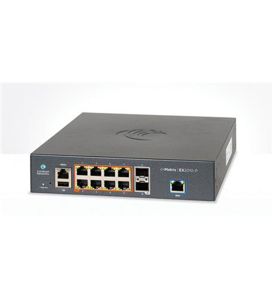 Cambium Networks PoE Switch- 8 1G and 2 SFP fiber ports