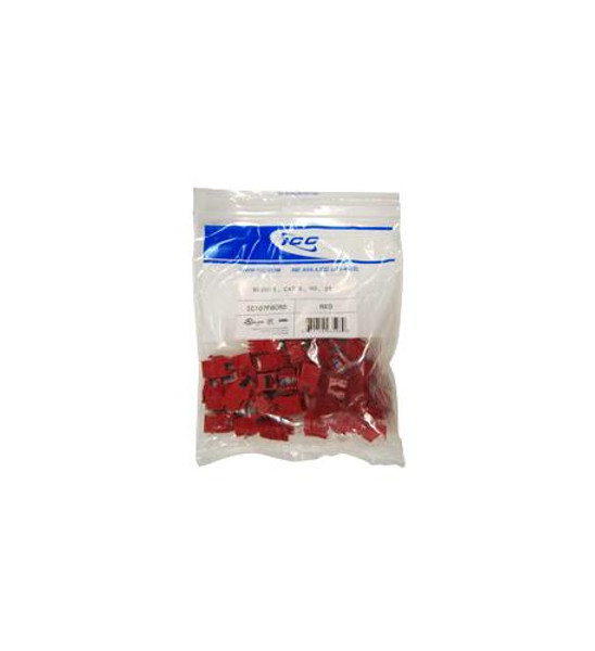 ICC IC107L6CRD CAT6- EZ- 25 PK- RED