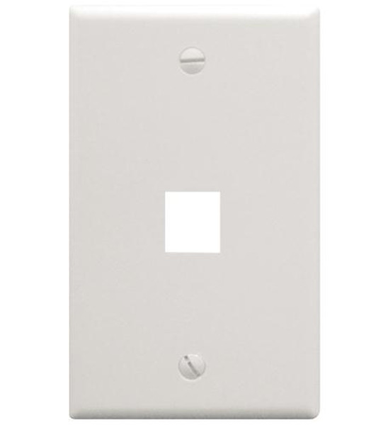 ICC IC107F01WH - 1Port Face White - Faceplate<br/>- 1 Port<br/>- Single gang<br/>- Port fits all ICC jacks and modules<br/>- Easy snap-in port design<br/>- Contemporary design<br/>- White