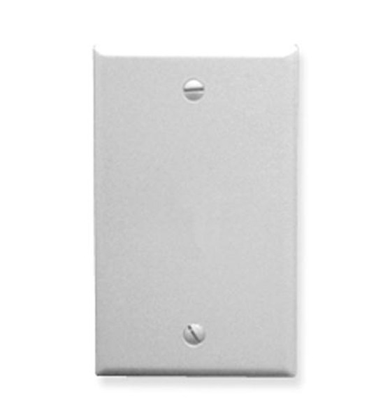 ICC Flush Wall Plate Blank WHITE
