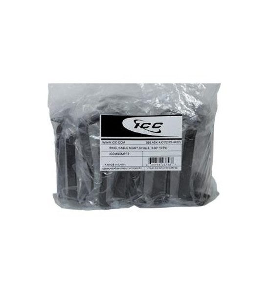 ICC 10 PK of 3.00 RING- CABLE MGMT