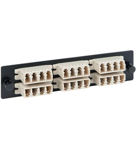 ICC ADAPTER PANEL- 6 QUAD LC- 24F- BEIGE- MM