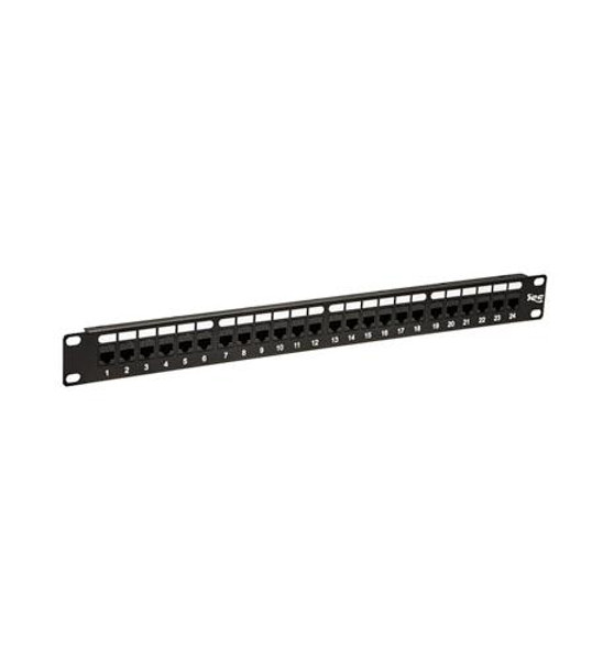 ICC PATCH PANEL-CAT 6- FEED-THRU 24-P-1RMS