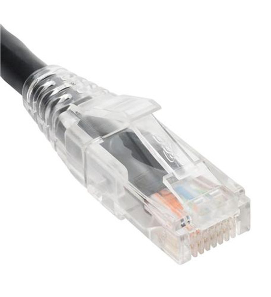 ICC PATCH CORD- CAT6- CLEAR BOOT- 25' BLACK