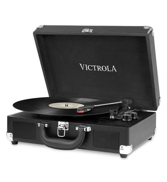 Innovative Technology Victrola Portable Vintage Turntable- BK