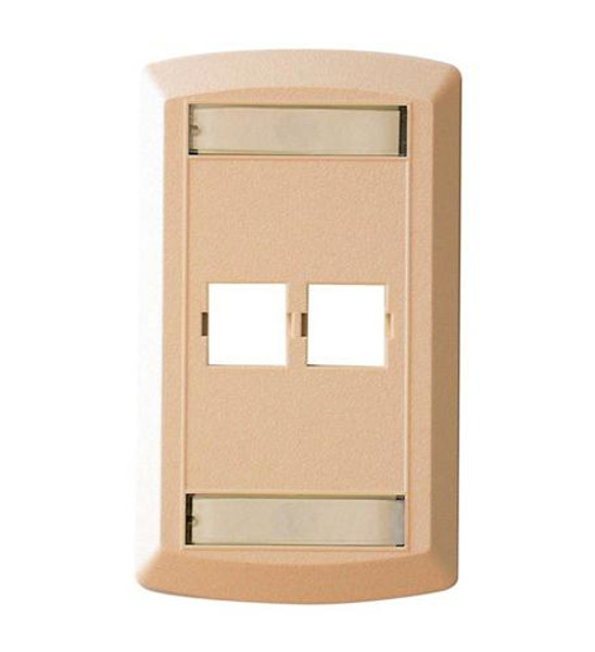 SUTTLE 1 Suttle 2 Outlet Faceplate - Ivory