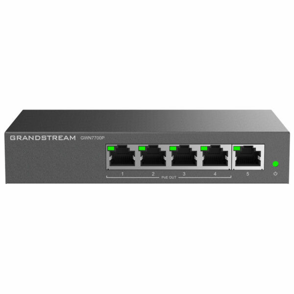 Grandstream Layer 2 Unmanaged Switch- 5x GigE- Metal