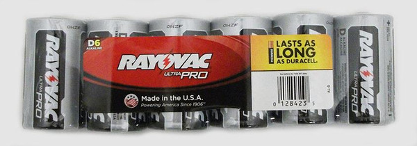 Rayovac Alkaline Size D 6 Pack E302363900