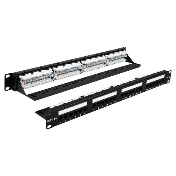 CAT5E PATCH PANEL 24 PORT