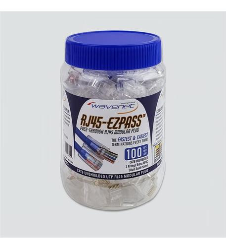 CAT6, RJ-45-EZPASS, UTP MODULAR PLUGS,