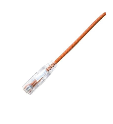 PATCH CORD CAT6 SLIM 1FT ORANGE