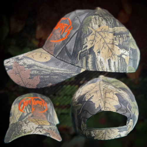 "Hunting Camo" Hat Orange Logo