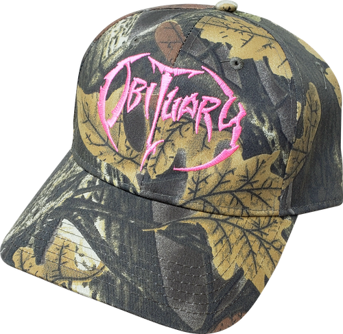 "Hunting Camo" Hat with Pink Logo