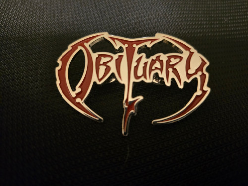 Metal Pin with Red Logo Front