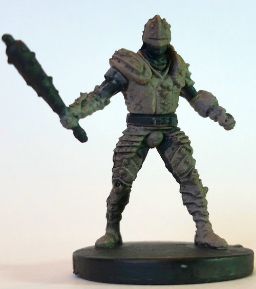 Earth Cult Warrior Dungeons & Dragons miniature from Icons of the Realms Elemental Evil set.