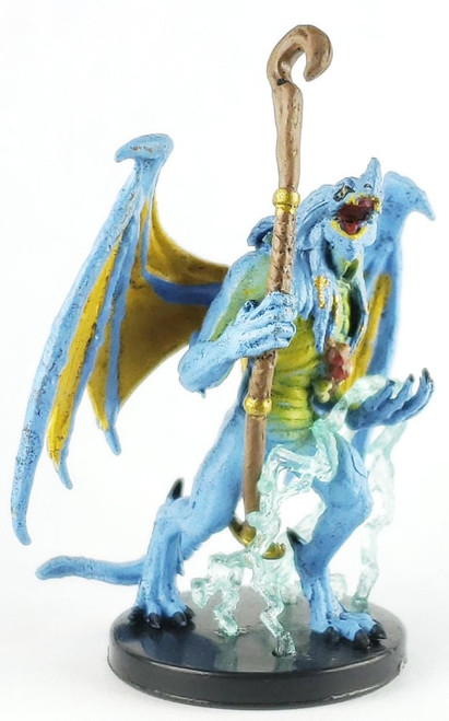 Blue Abishai Dungeons & Dragons miniature from Icons of the Realms Mordenkainen's Foes set.