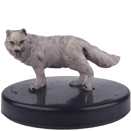 Arctic Wolf Dungeons & Dragons miniature from the Icons of the Realms Icewind Dale - Rime of the Frostmaiden set.