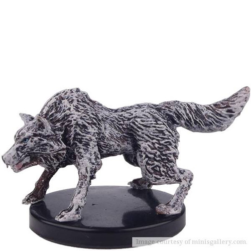 Wolf Dungeons & Dragons miniature from the Icons of the Realms Icewind Dale - Rime of the Frostmaiden set.