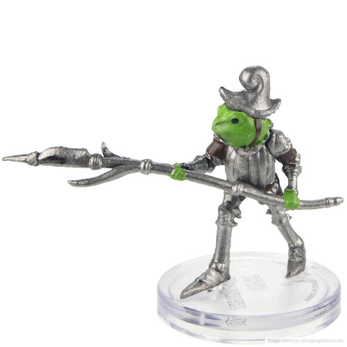 Bullywug Knight miniature from Dungeons & Dragons Icons of the Realms Monster Menagerie Revisited set.