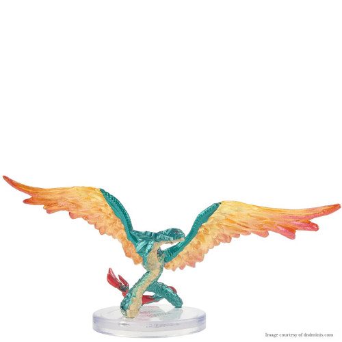 Couatl miniature from Dungeons & Dragons Icons of the Realms Monster Menagerie Revisited set.