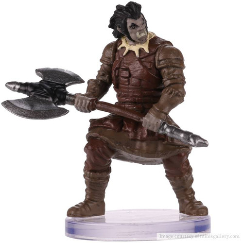 Orc Berserker miniature from Dungeons & Dragons Icons of the Realms Monster Manual Collection 2 set.