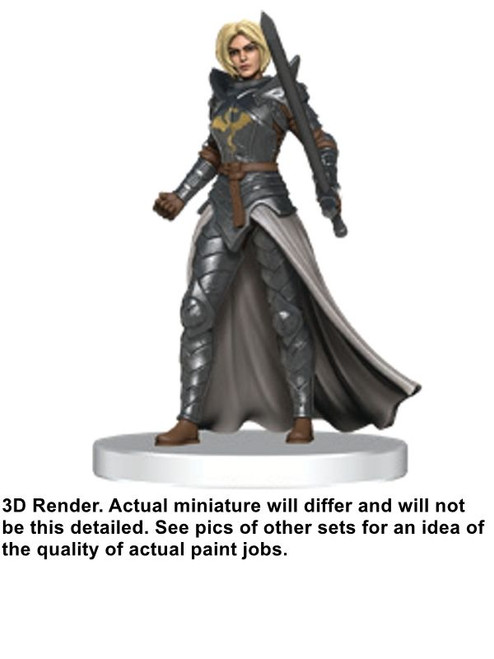 Zhentilar Paladin of Bane miniature from Dungeons & Dragons Icons of the Realms Adventures in Faerun set.