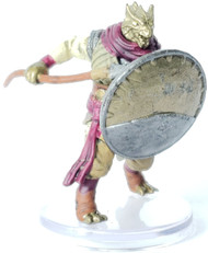 Brass Dragonborn miniature from Dungeons & Dragons Icons of the Realms: Sand & Stone set.