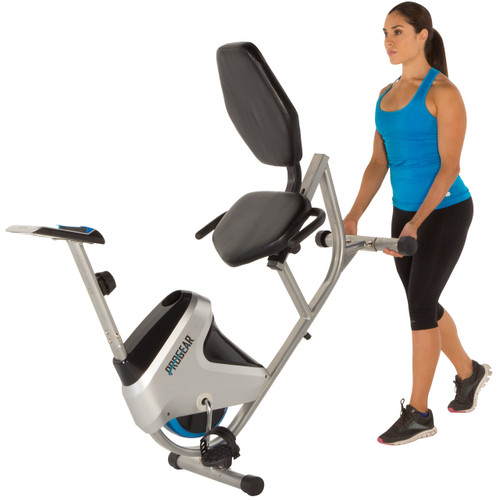 progear 555lxt magnetic tension recumbent bike with goal setting computer