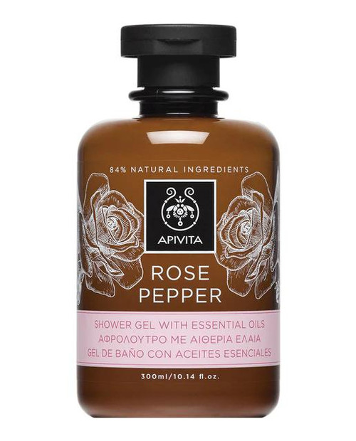 Gel de ducha rosa pepper apivita
